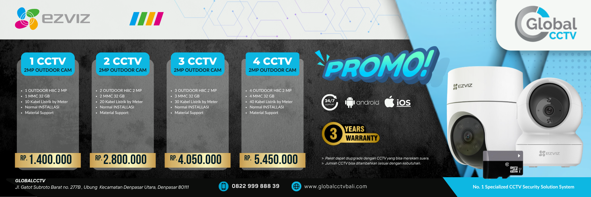 JUAL CCTV HIKVISION BALI DENPASAR TERLENGKAP TERMURAH 2025